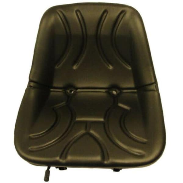 Aftermarket Tractor Seat 15" Low Back Bucket Style Seat Metal Pan w/ Drain & Slide Adjust SEQ90-0361 - main